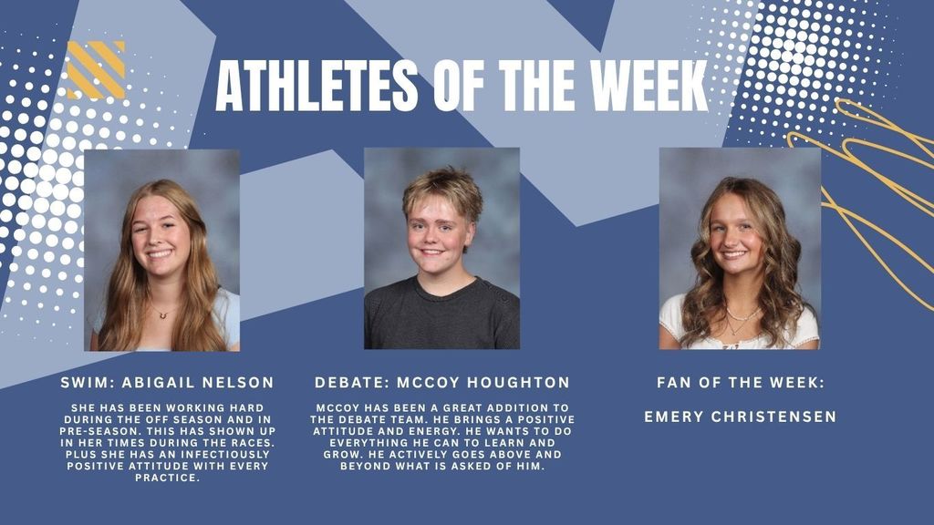 Athletes of the Week bios