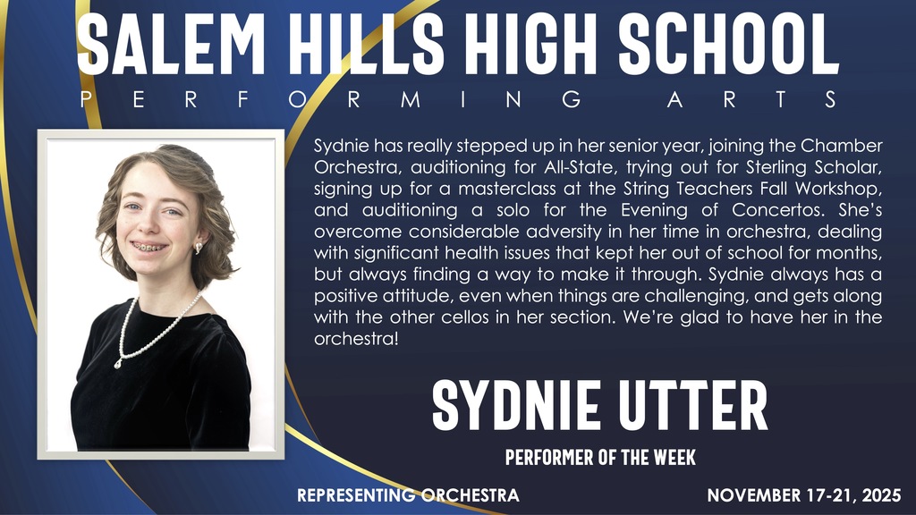 Performer of the Week Sydnie Utter