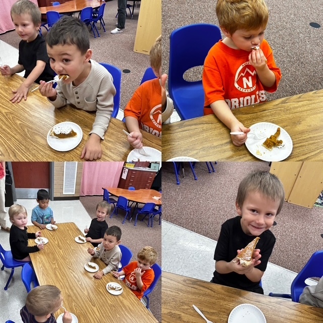 Pictures of preschoolers crafting