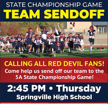 Football team send off