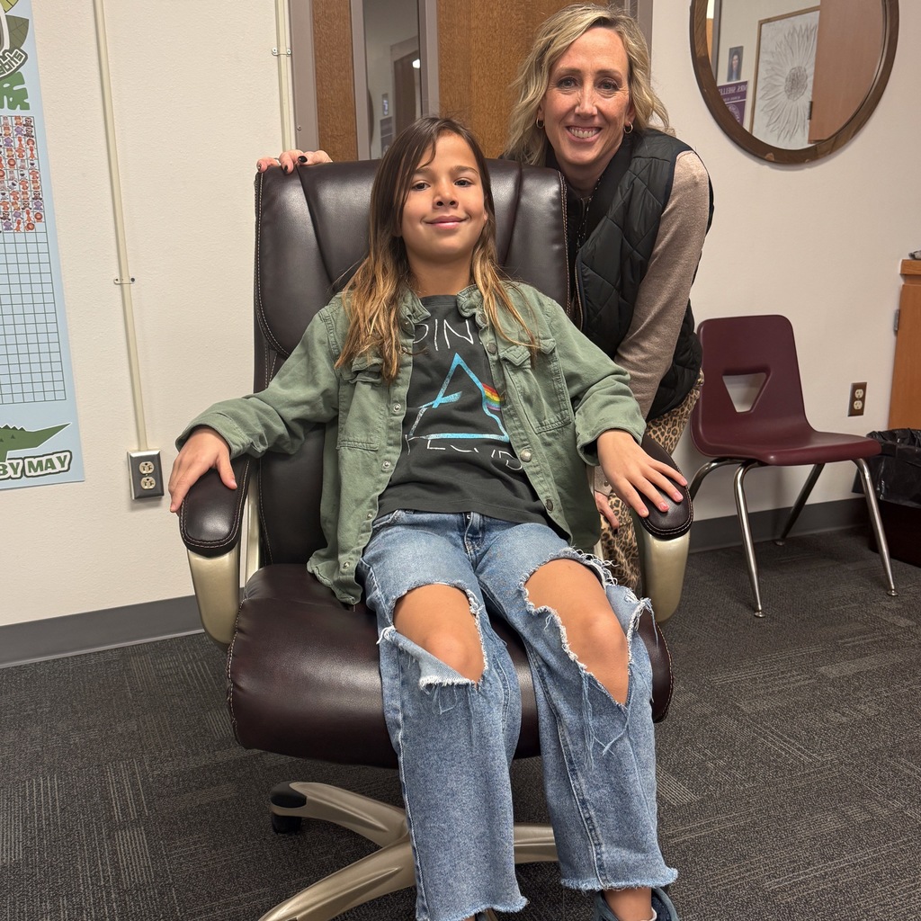 Another 3rd Grader buys Mrs. Darrington’s Chair for a Day