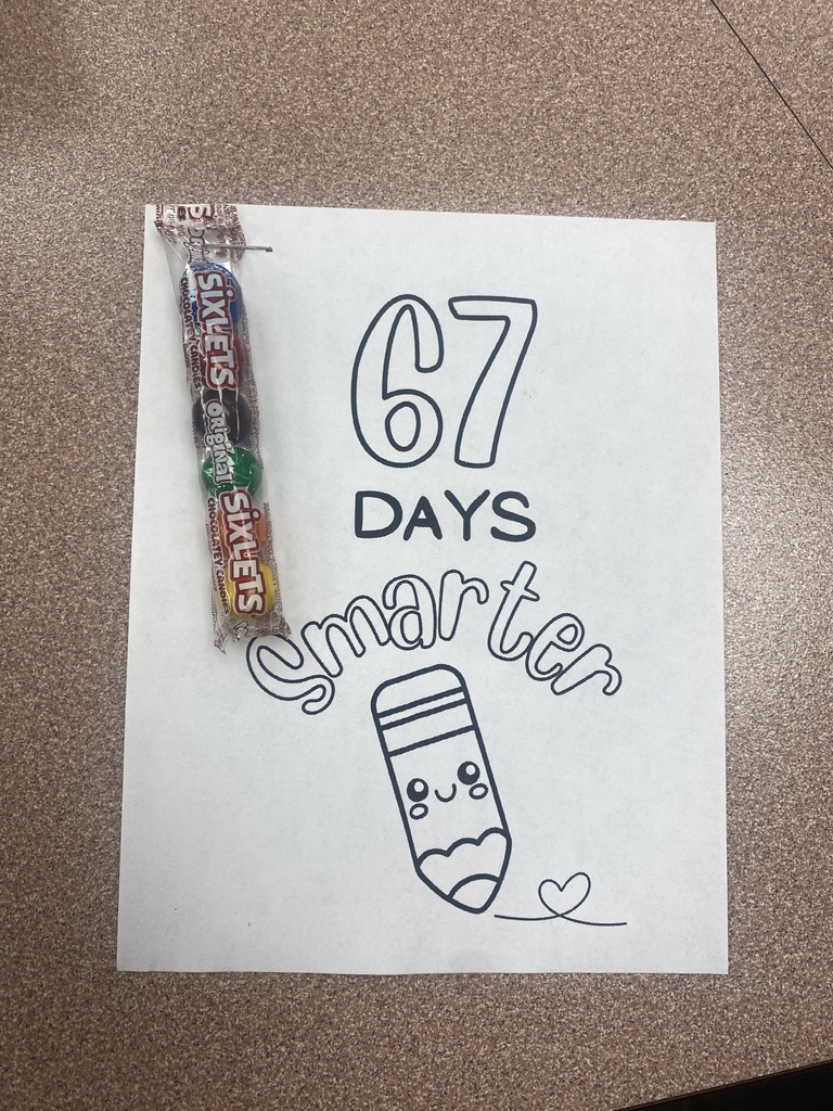 67 days smarter coloring page