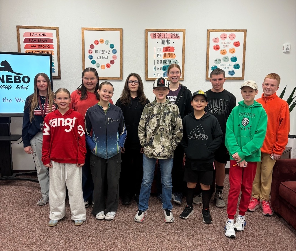 Students that received Climber of the Week award