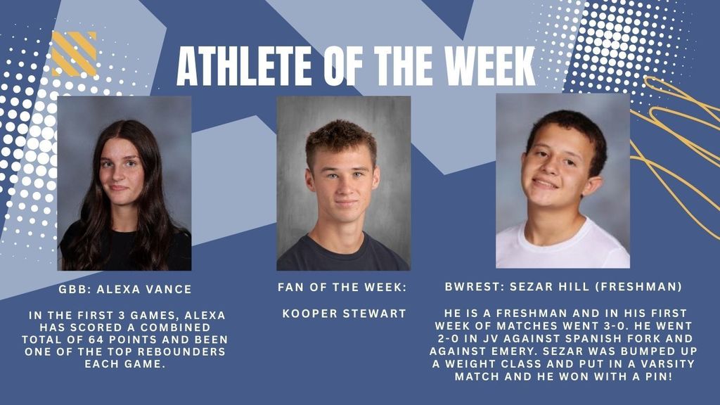 Athletes of the Week bios