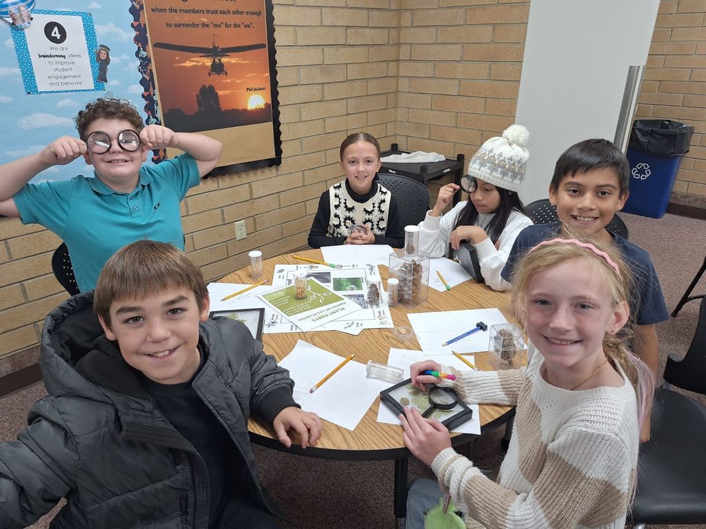 Students learning hands on