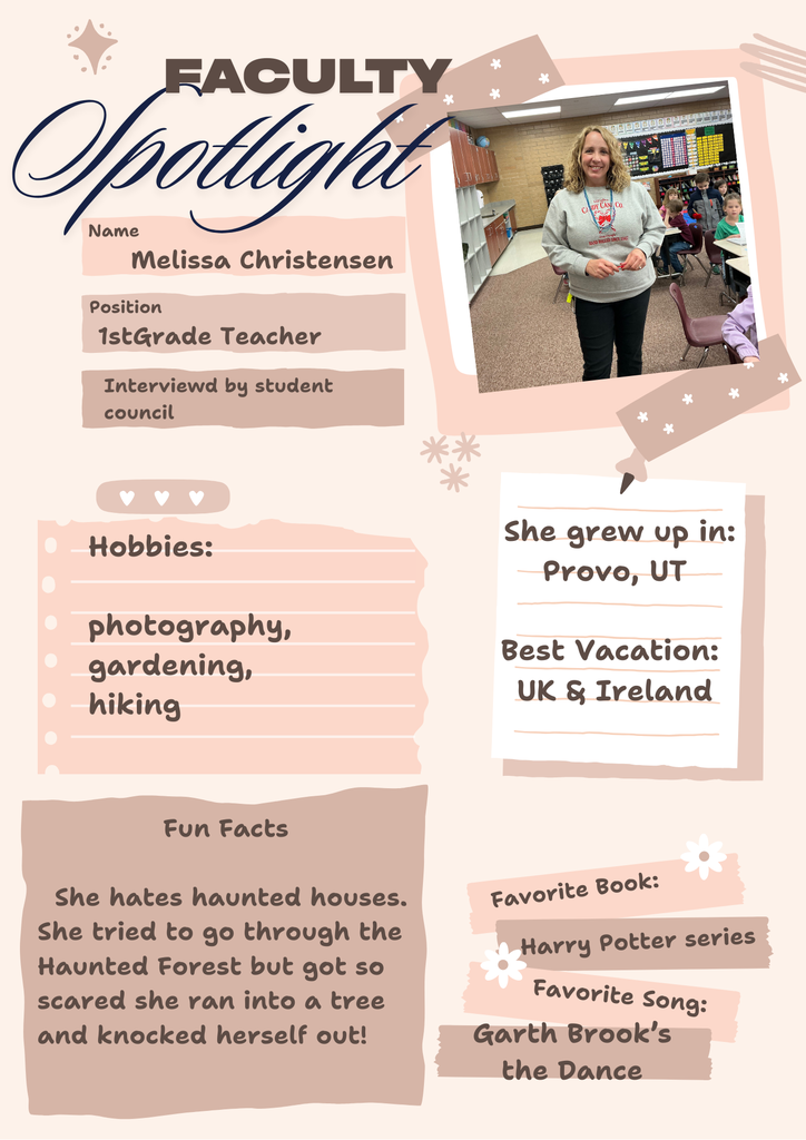 faculty spotlight on Ms Christensen