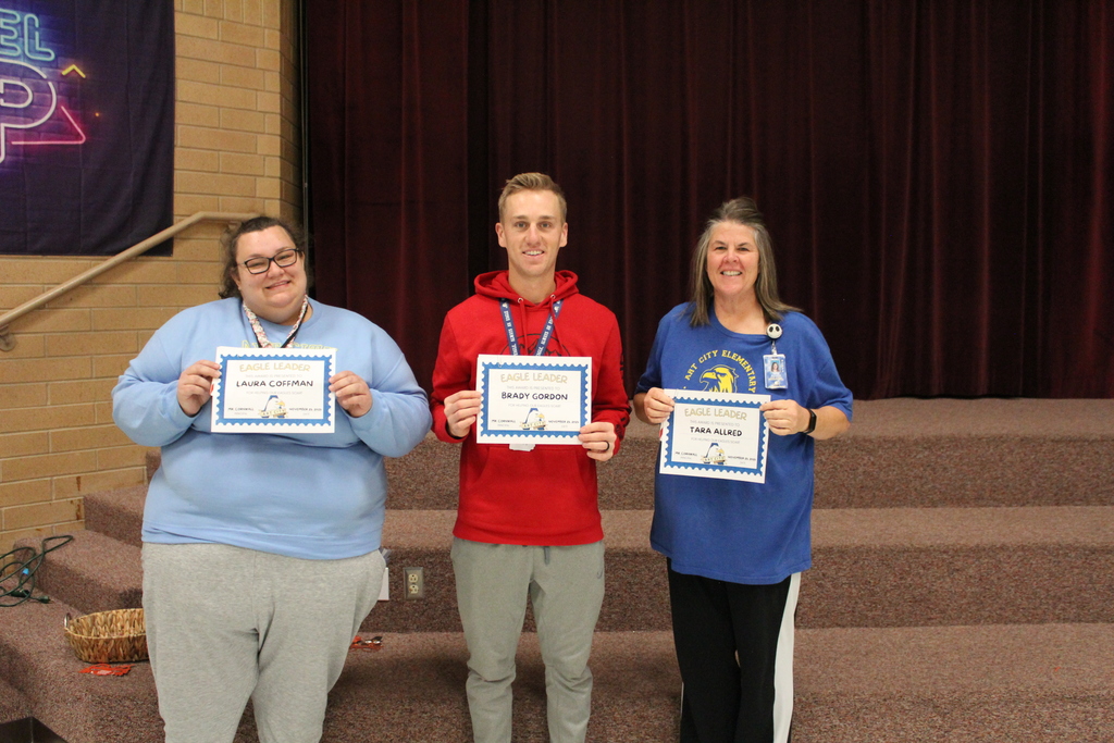 Laura Coffman, Brady Gordon, and Tera Allred for Eagle Leader