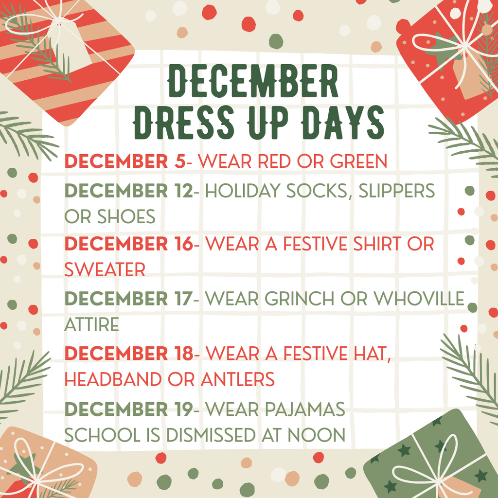 December dress up days