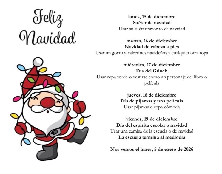 Christmas Dress Up Days