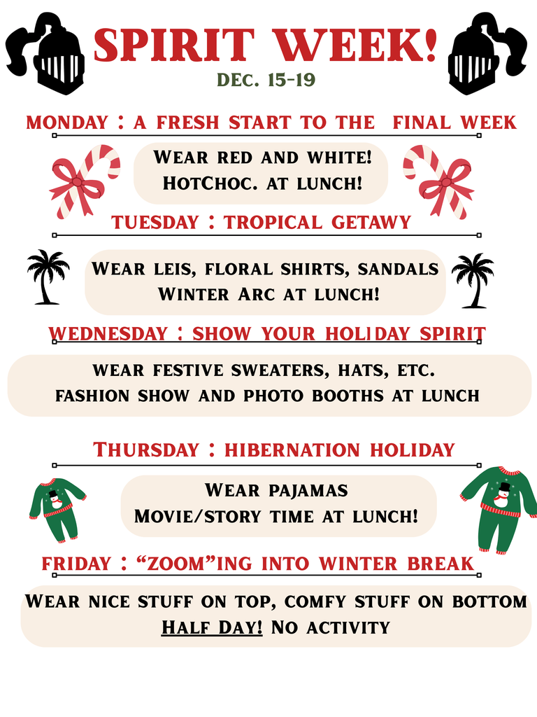 "Spirit week!"