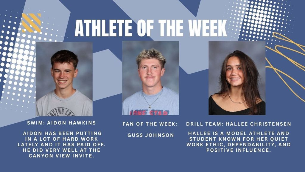 Athletes of the Week- bios