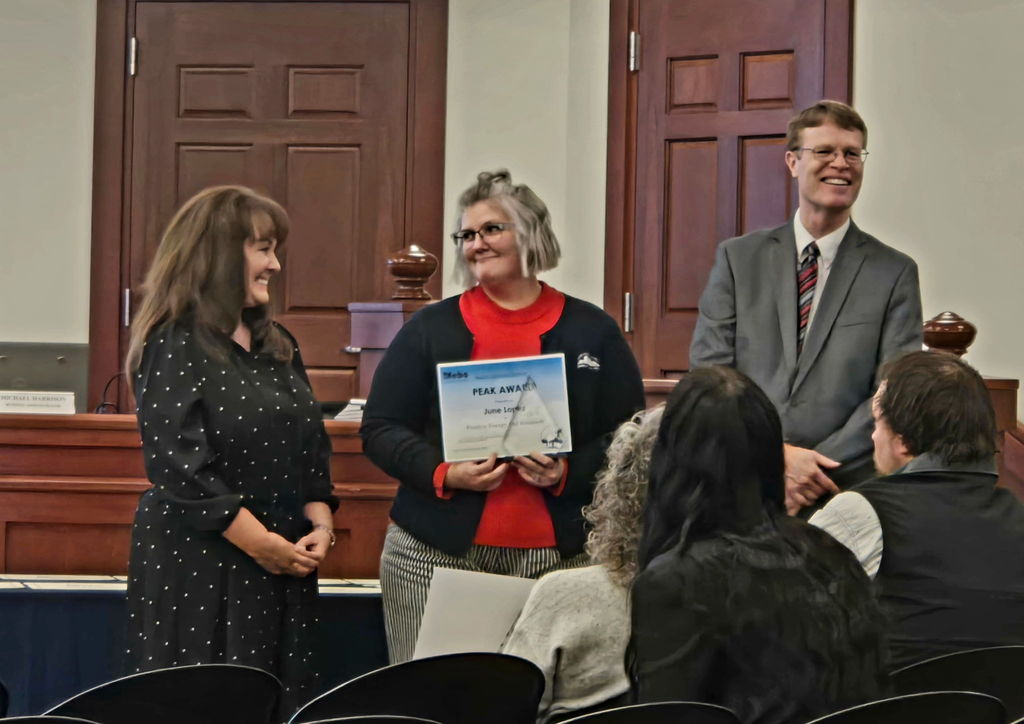 Peak Award winner June Lopez