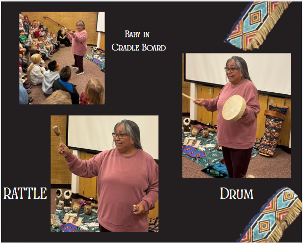 Baby in cradle board