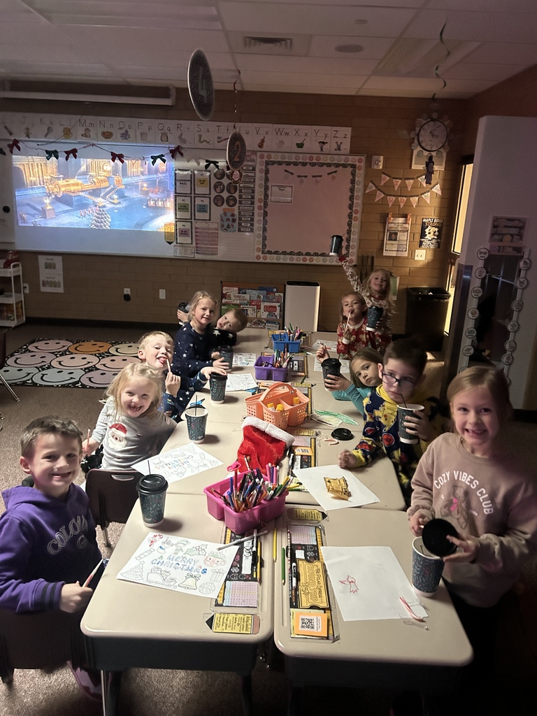 Christmas activity in Ms. Chappell's room.