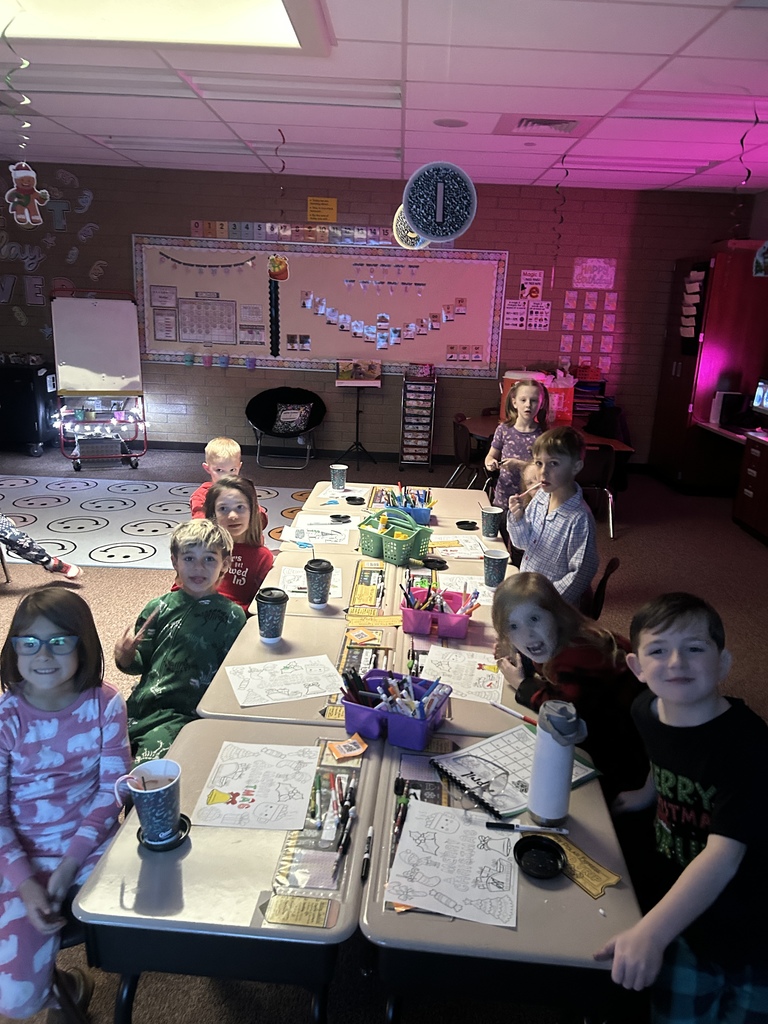 Christmas activity in Ms. Chappell's room.