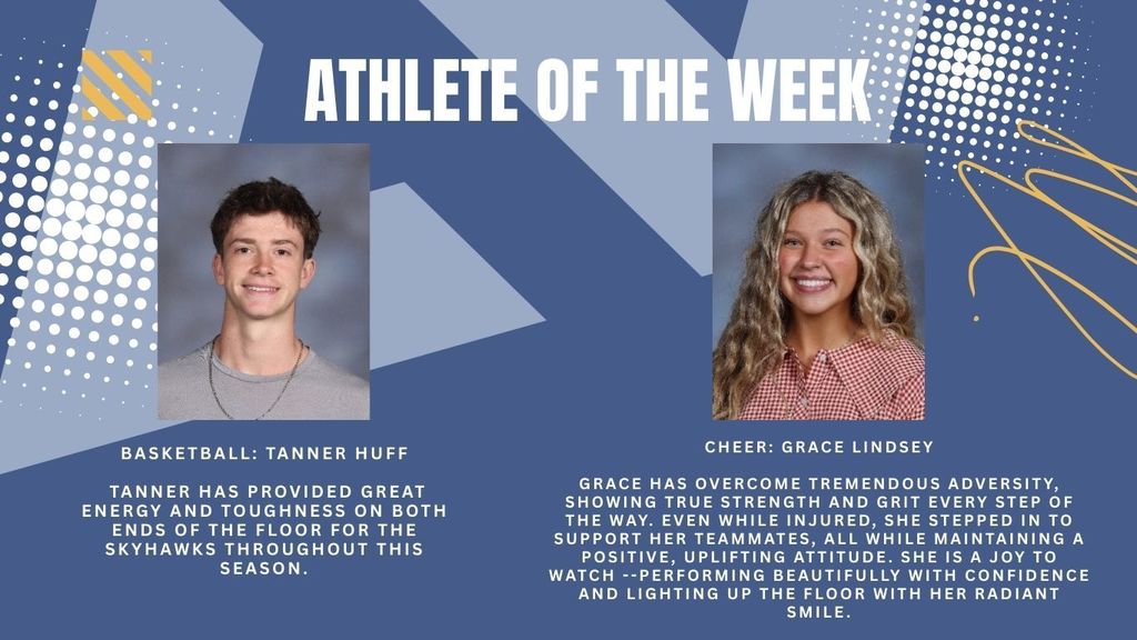 Athletes of the Week Bios: Grace Lindsey & Tanner Huff