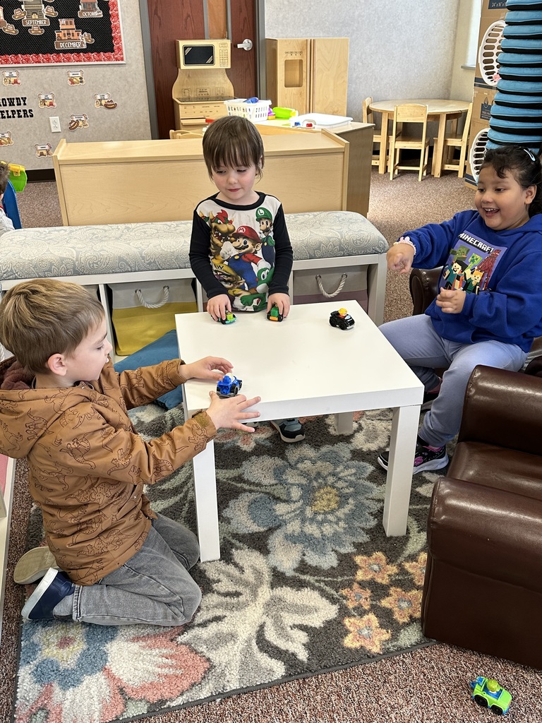 students playing together