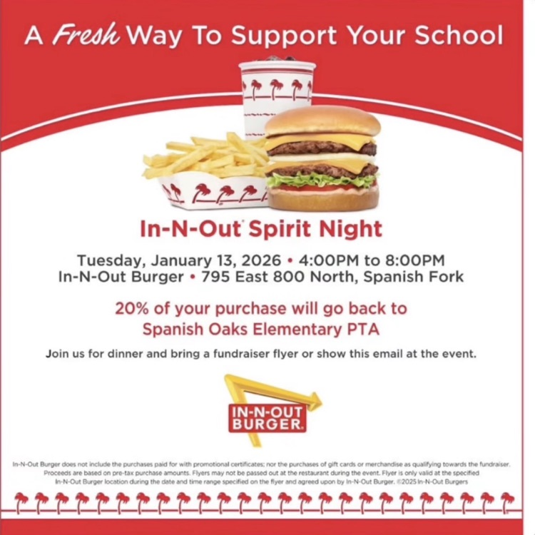 pta spirit night flyer