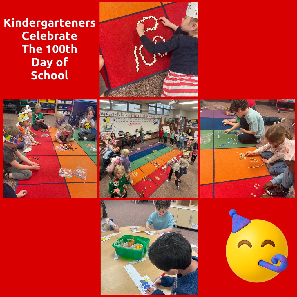 Kinders Celebrate 100th Day of School