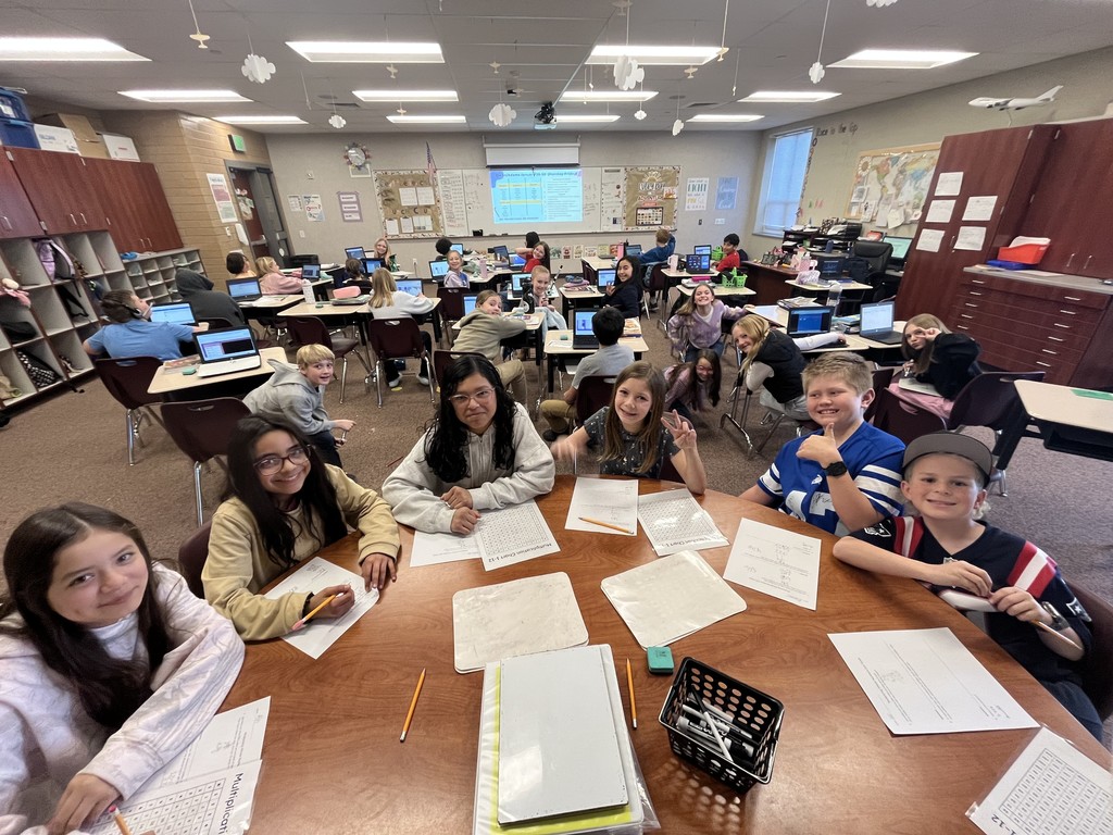 students in a math group