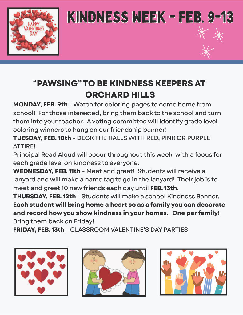 Kindness Week Feb. 9th-13th