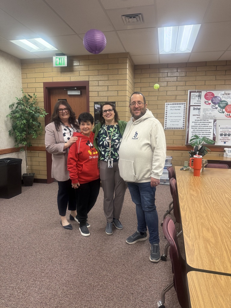 Mrs. Patrick - Teacher of the Year for Orchard Hills