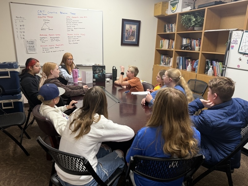 Students answering questions