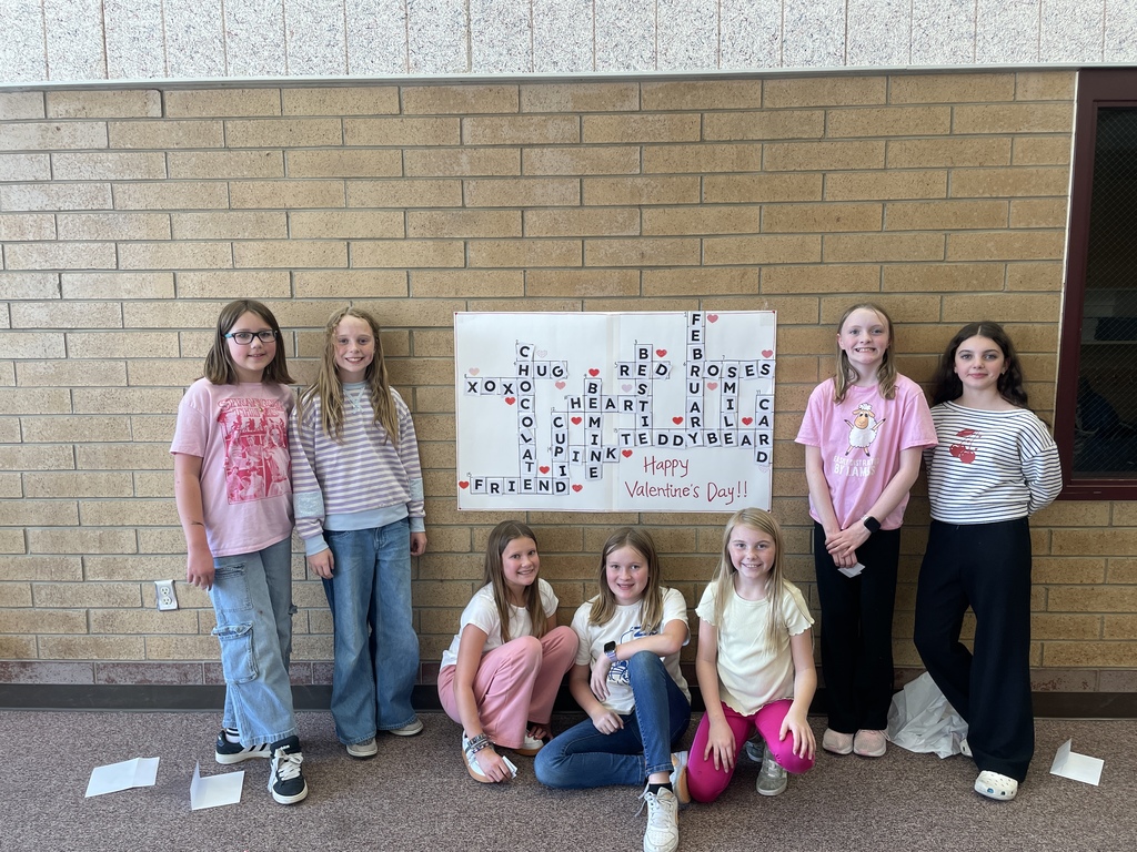 Students playing Valentine games