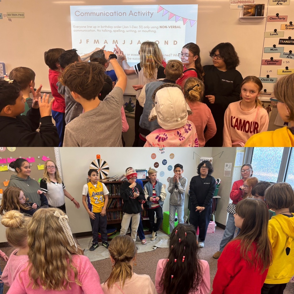 students playing games with the counselor