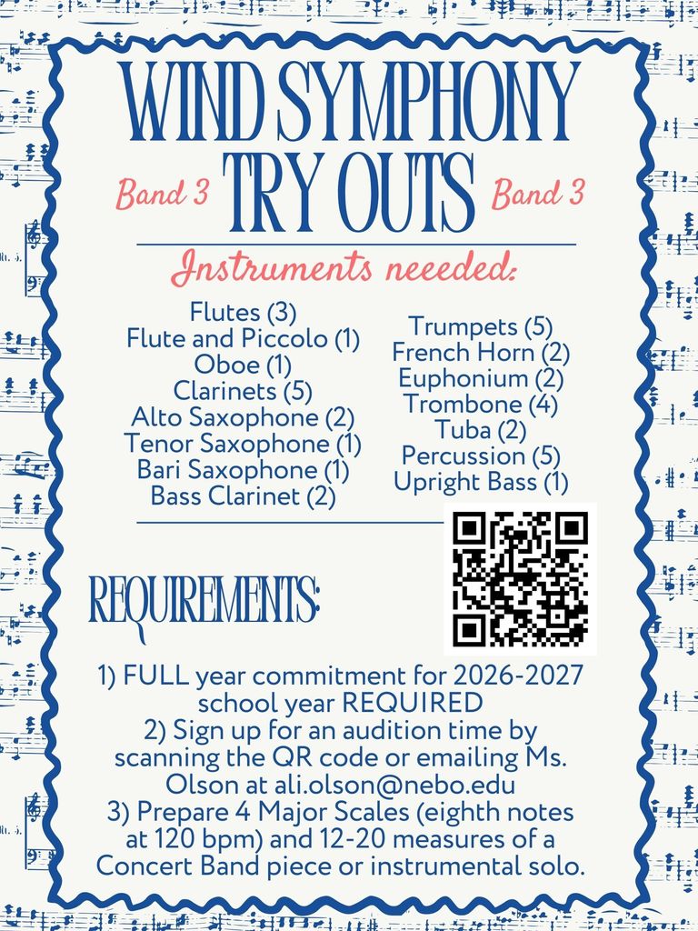 Wind Symphony Tryouts