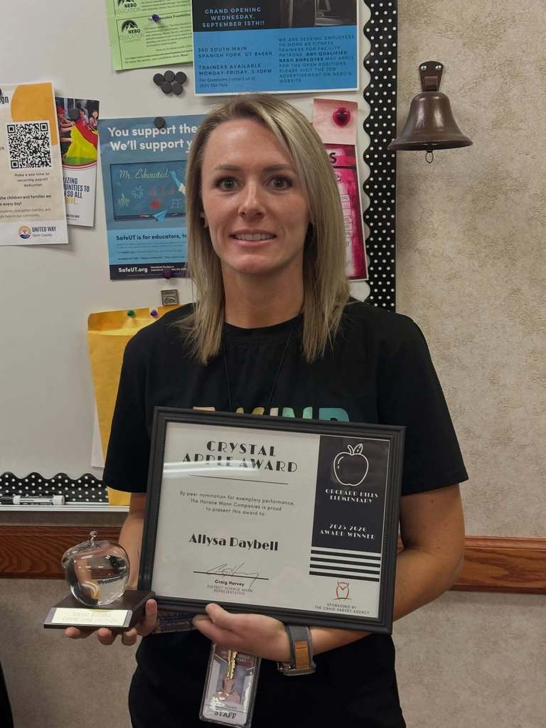 Mrs. Daybell - Crystal Apple Award