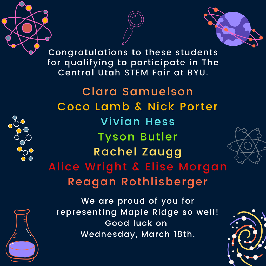 List of Maple Ridge district science fair winners.