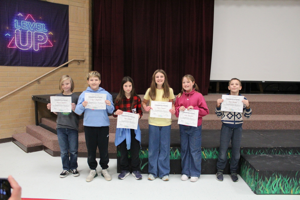 Students who qualified for the District Keyboarding competition