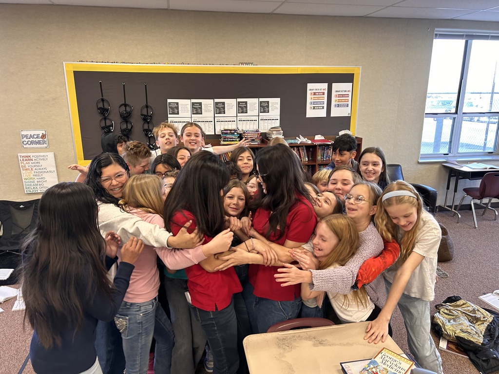 students posing together