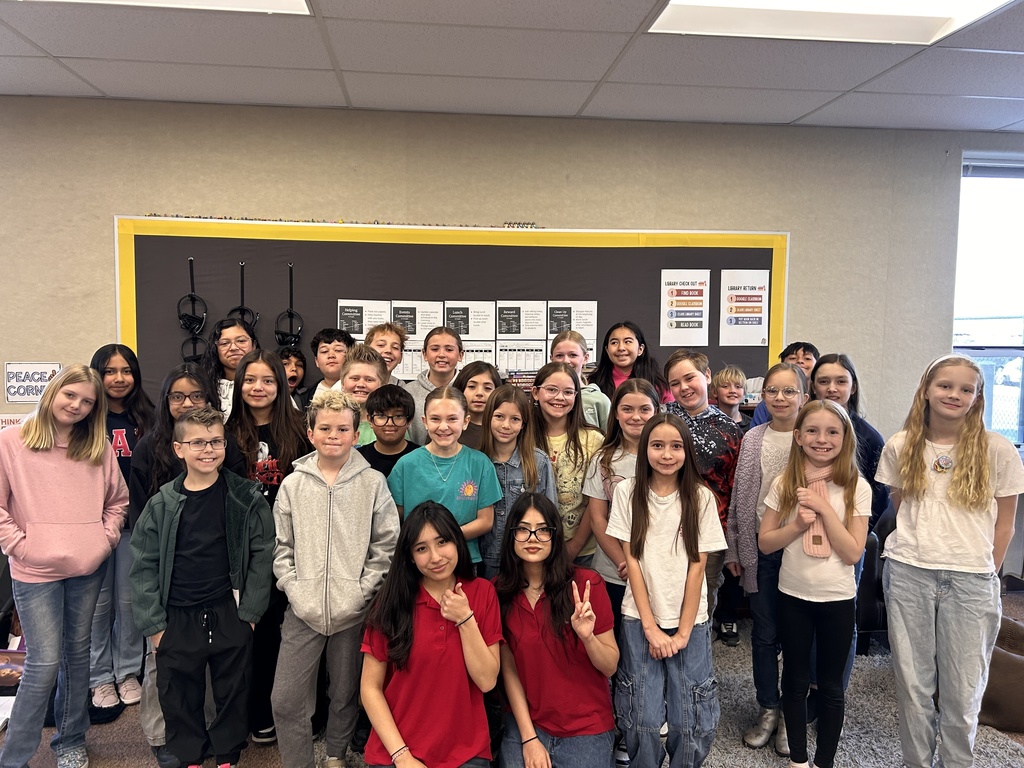 students posing together