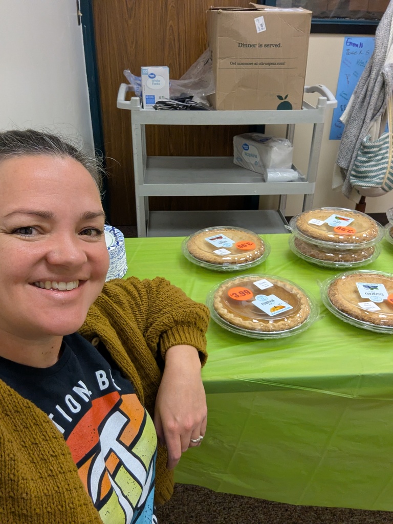 Mrs. Hansen with Pies