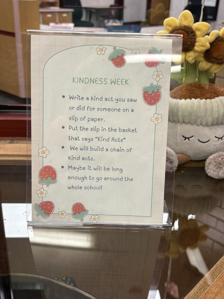 Kindness week instructions about the chain