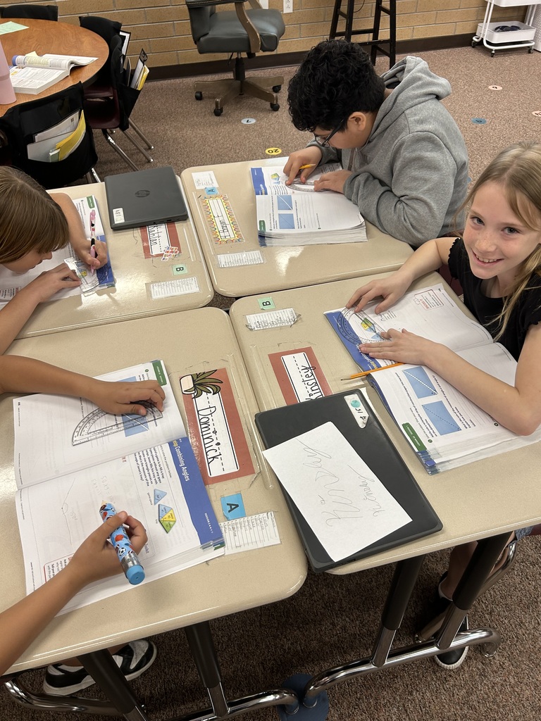 Student drawing angles