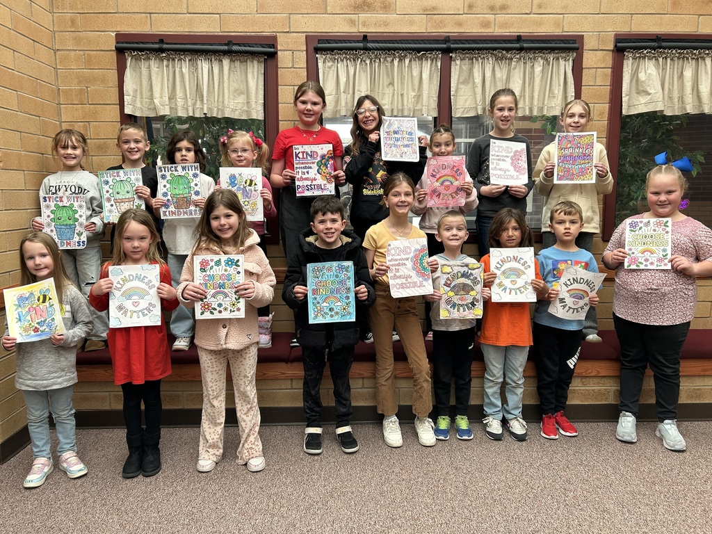 Kindness Week Coloring Contest Winners