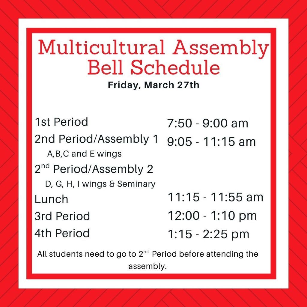 Bell Schedule