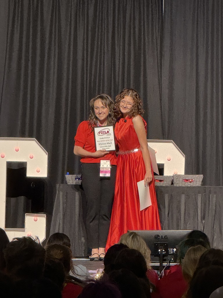 Whitney Black: Utah FCCLA New Advisor of the Year!