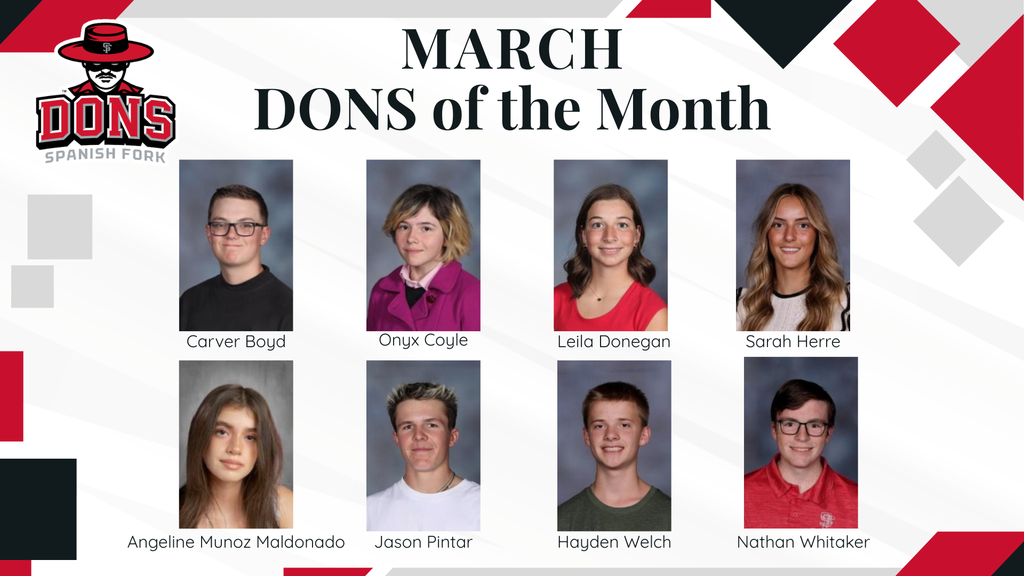 March Dons of the Month