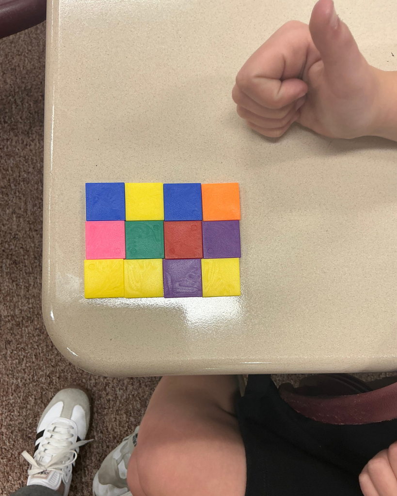 an array made of cubes