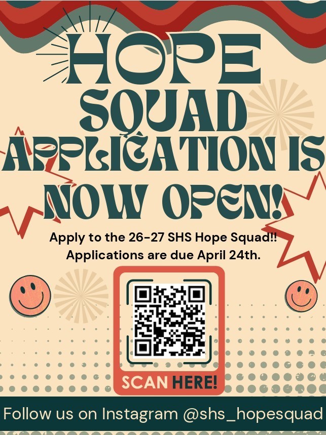 Hope Squad applications