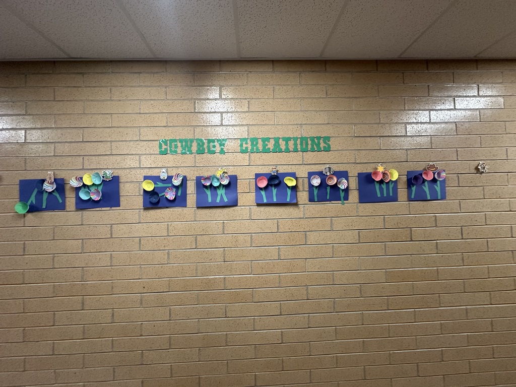 student art work in the hall 