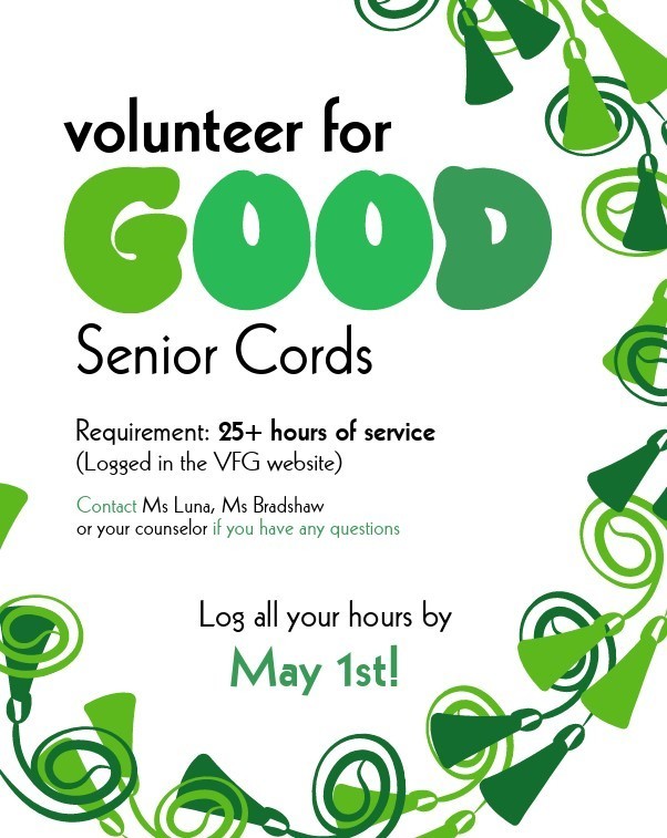 volunteer for Good Senior Cords