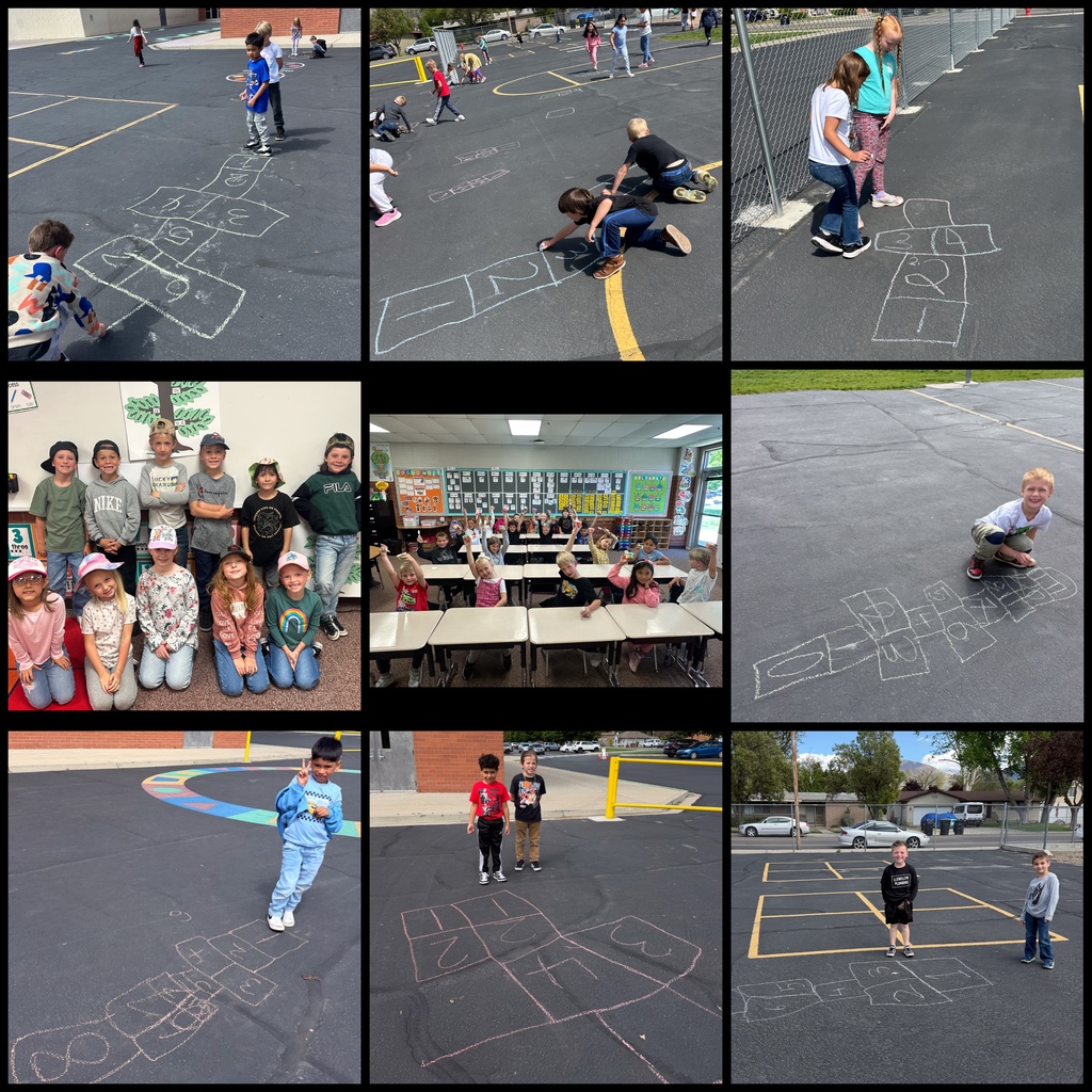 H is for Hopscotch and I is for Ice cream