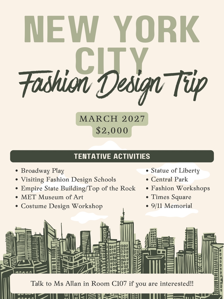 Fashion Design NY Trip