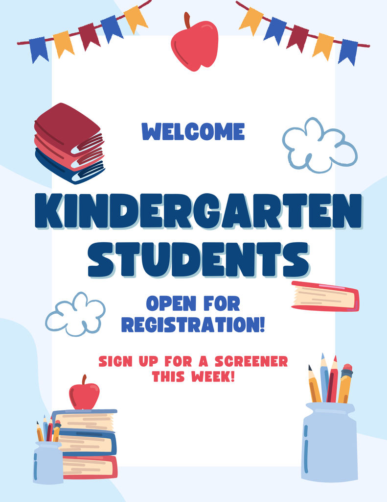 flier for kindergarten testing