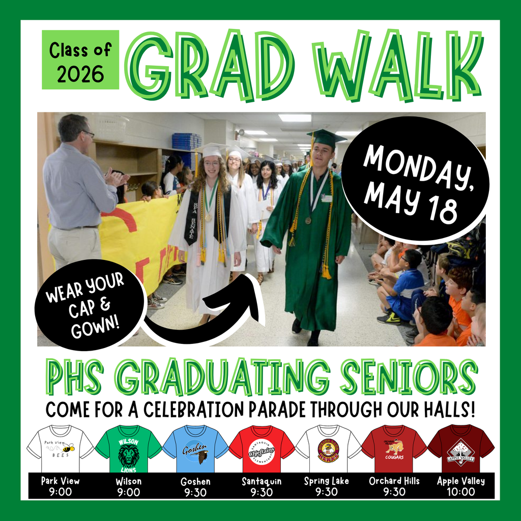 Grad walk for Apple Valley Alumni
